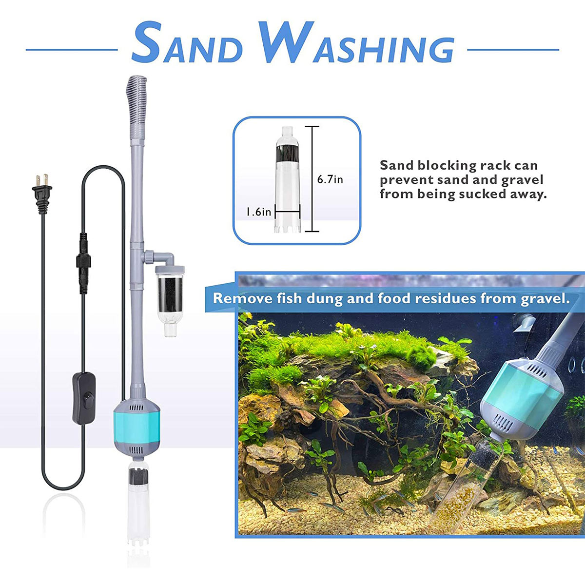 Buy Aquarium Gravel Cleaning 5-in-1 Cleaning Kit(Set of 1) Online