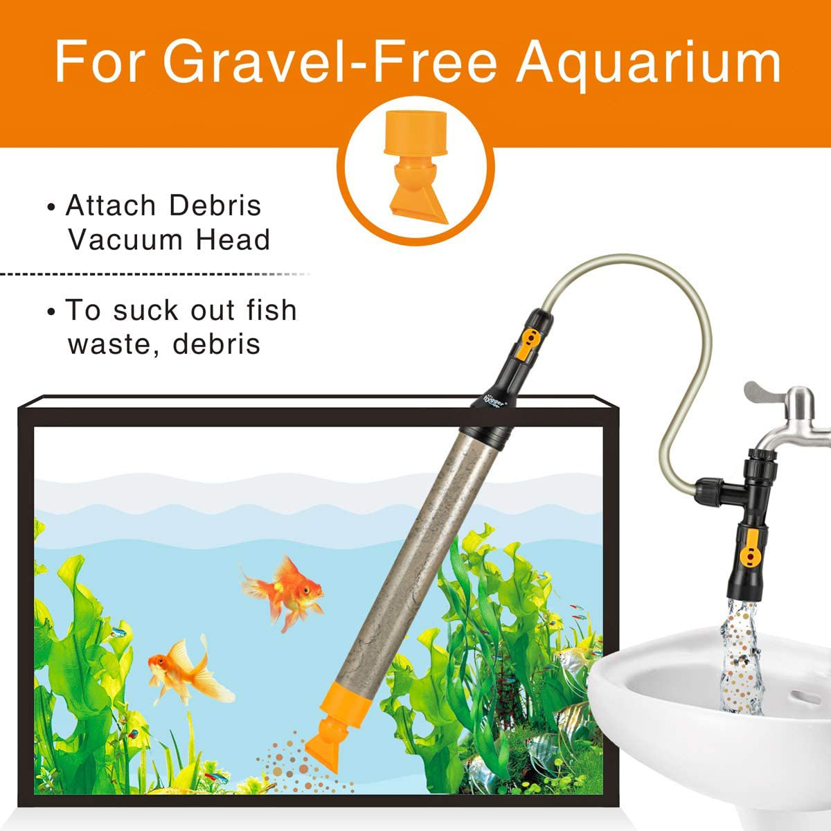 Bucket-Free Fish Tank Water Changer - Hygger