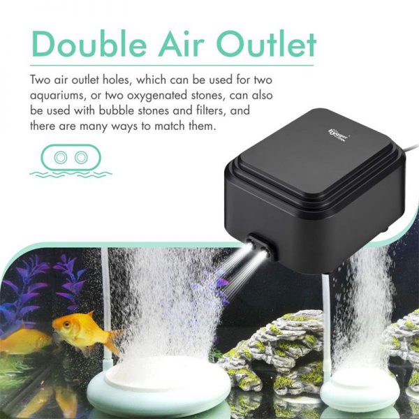 Dual Outlets Air Pump for Aquariums