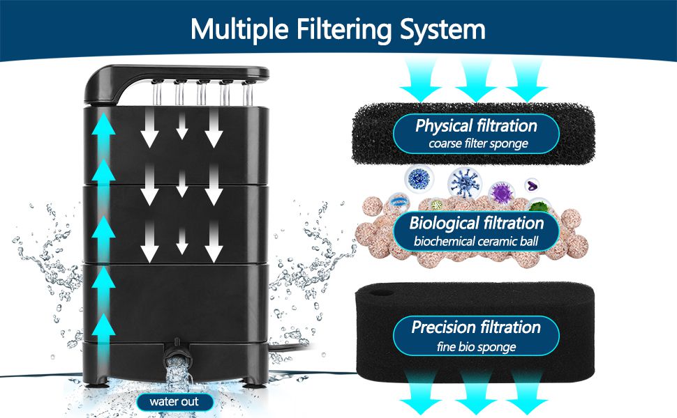 Turtle filter filtering system