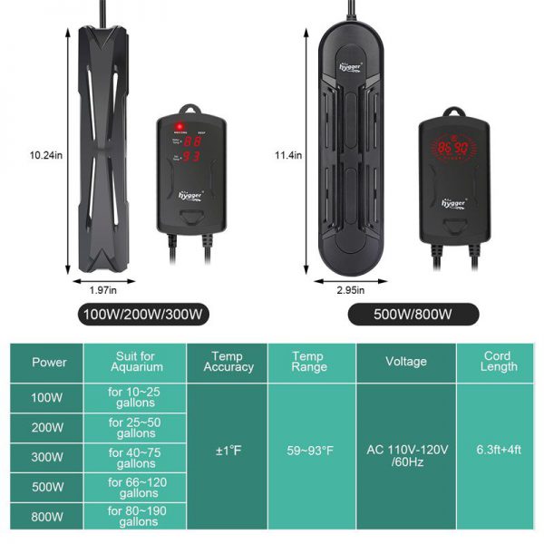 Fully Submersible Aquarium Heater