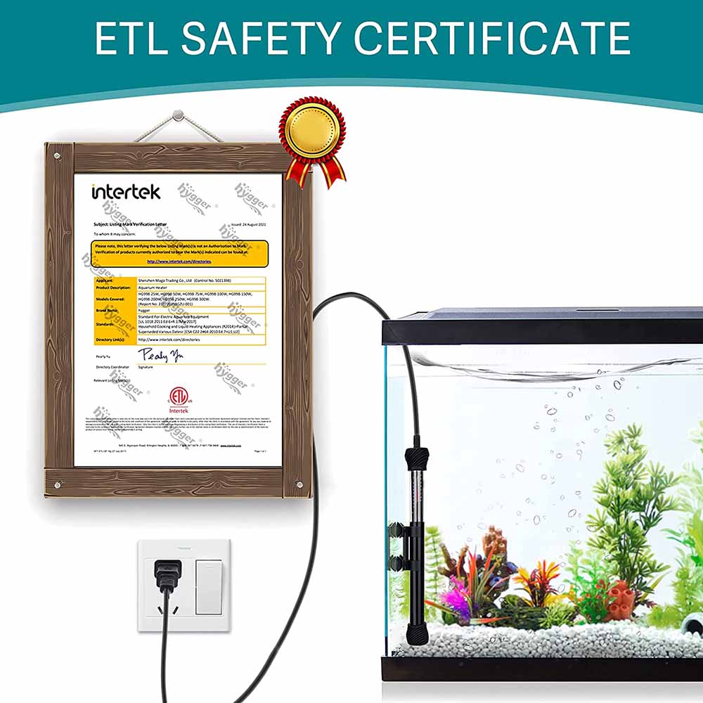 New Release ETL Certification Aquarium Heater