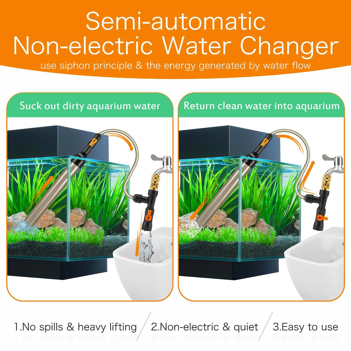 Aquarium Electric Change Water Pump - hygger