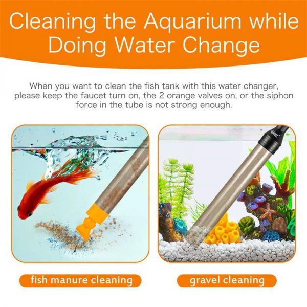 Aquarium Fish Manure and Gravel Cleaning