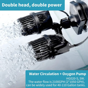 hygger 7875LPH Aquarium Strömungspumpe Wave Maker Pumpe mit Starker  Magnetischer Saugbasis, Extrem Leiser, um 360 Grad Drehbarer  Tauchmotorkopf, für 572L Süßwasser-Salzwassertank, 12 W : :  Haustier
