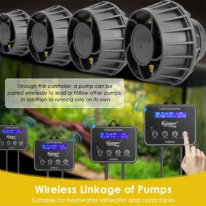 Aquarium wireless linkage pump