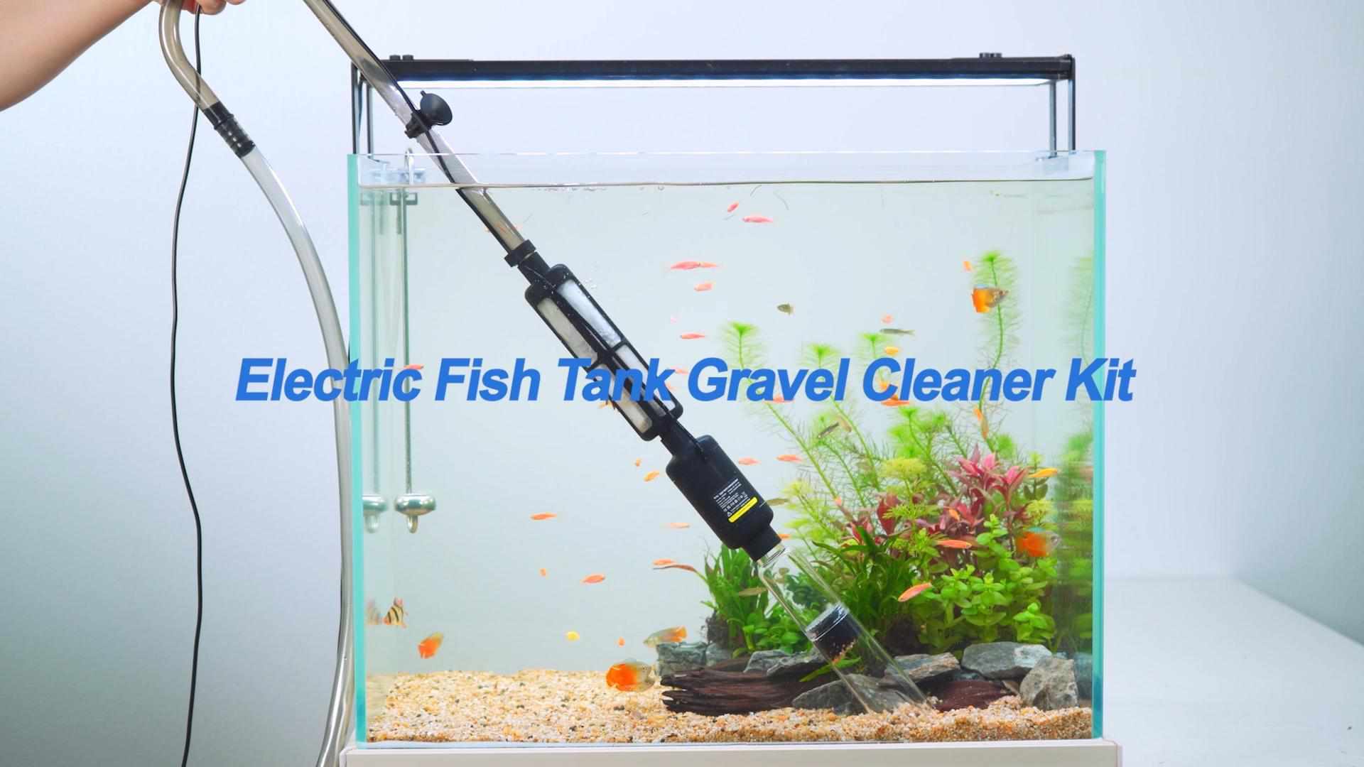 hygger 360GPH Electric Aquarium Gravel Cleaner, 5 in 1 Automatic Fish Tank  Cleaning Tool Set Vacuum Water Changer Sand Washer Filter Siphon Adjustable  Length 15W : : Pet Supplies
