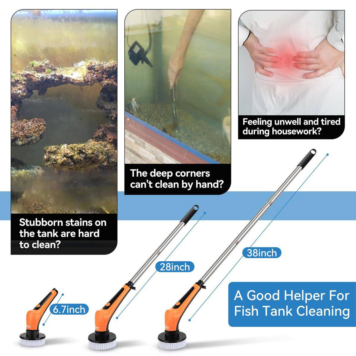 1 Set Of Fish Tank Cleaner Portable Aquarium Tank Cleaning Tools Aquarium  Clean Tools Fish Tank Cleaner For Fish Tank Cleaning Aquarium