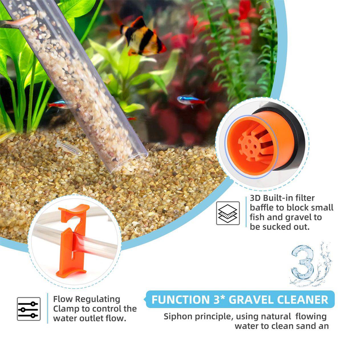 5-in-1 Aquarium Cleaning Kit: Extension Type at Low Price Buy Online