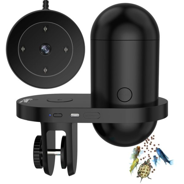 Fish feeder black
