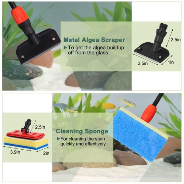 Metal algae scraper