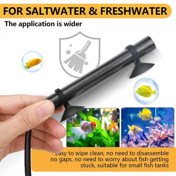 Mini saltwater tank heater