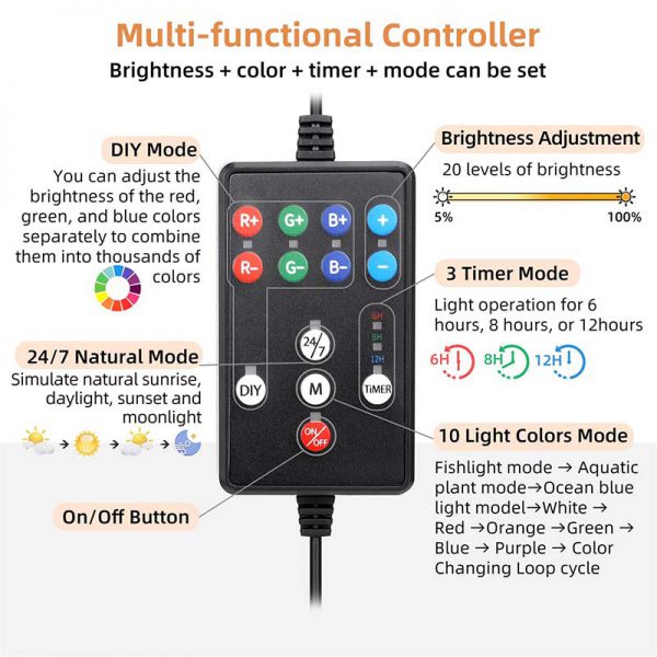 Extended LED light controller