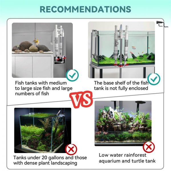 Fish waste collector for large tanks