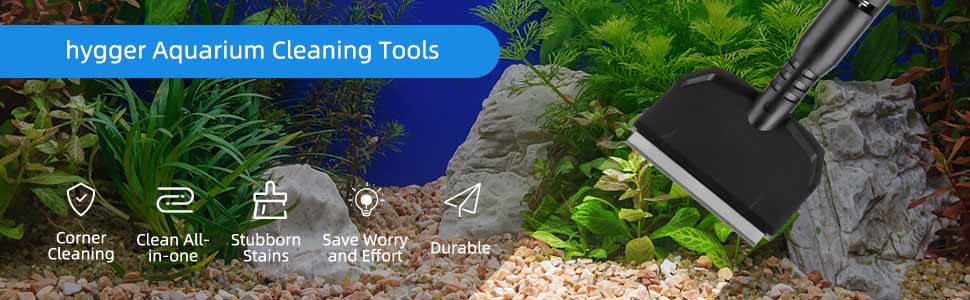 Small cleaning tools for aquariums