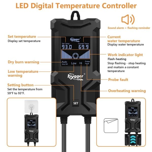 LCD quartz heater controller