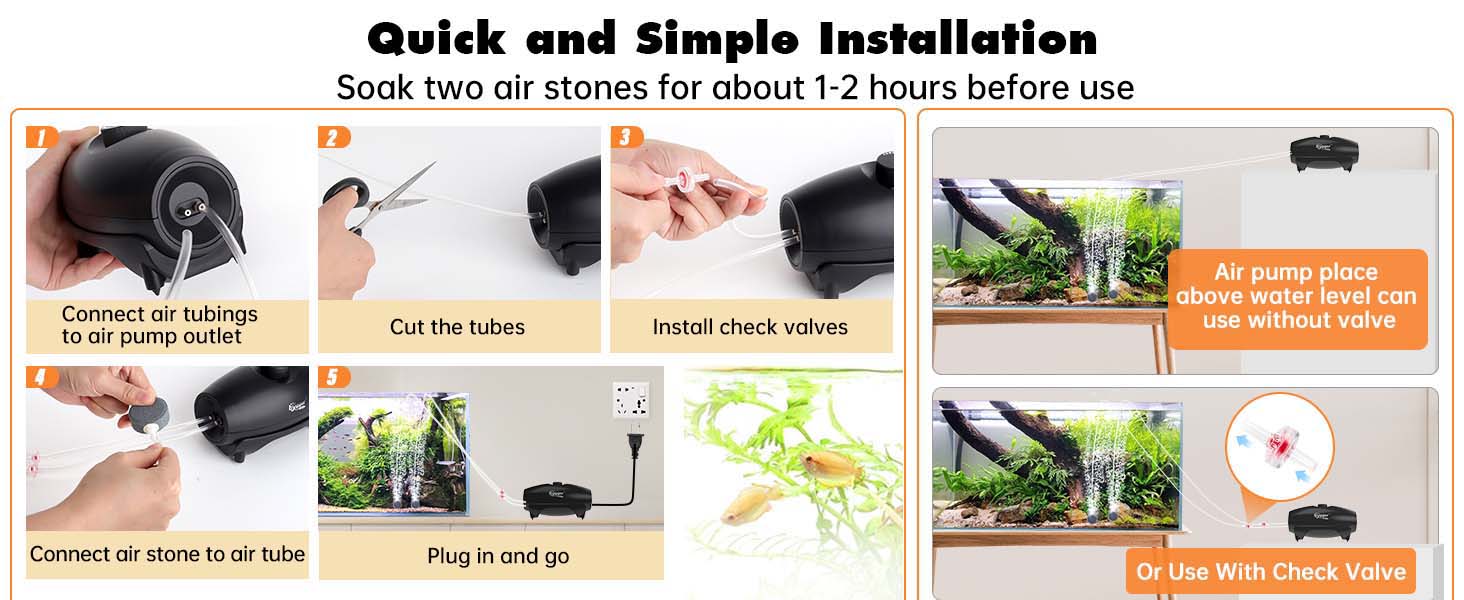 Air pump simple installation