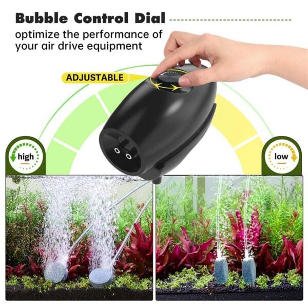 Control air pump bubbles