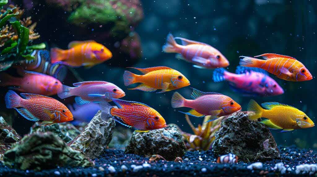 colorful cichlid